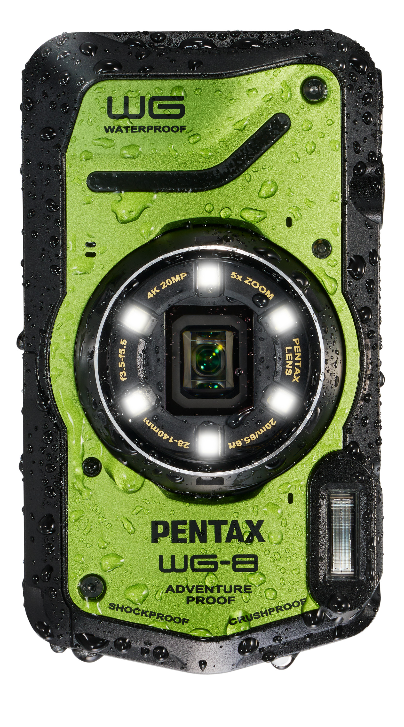 Защищённый фотоаппарат PENTAX WG-8 зеленый