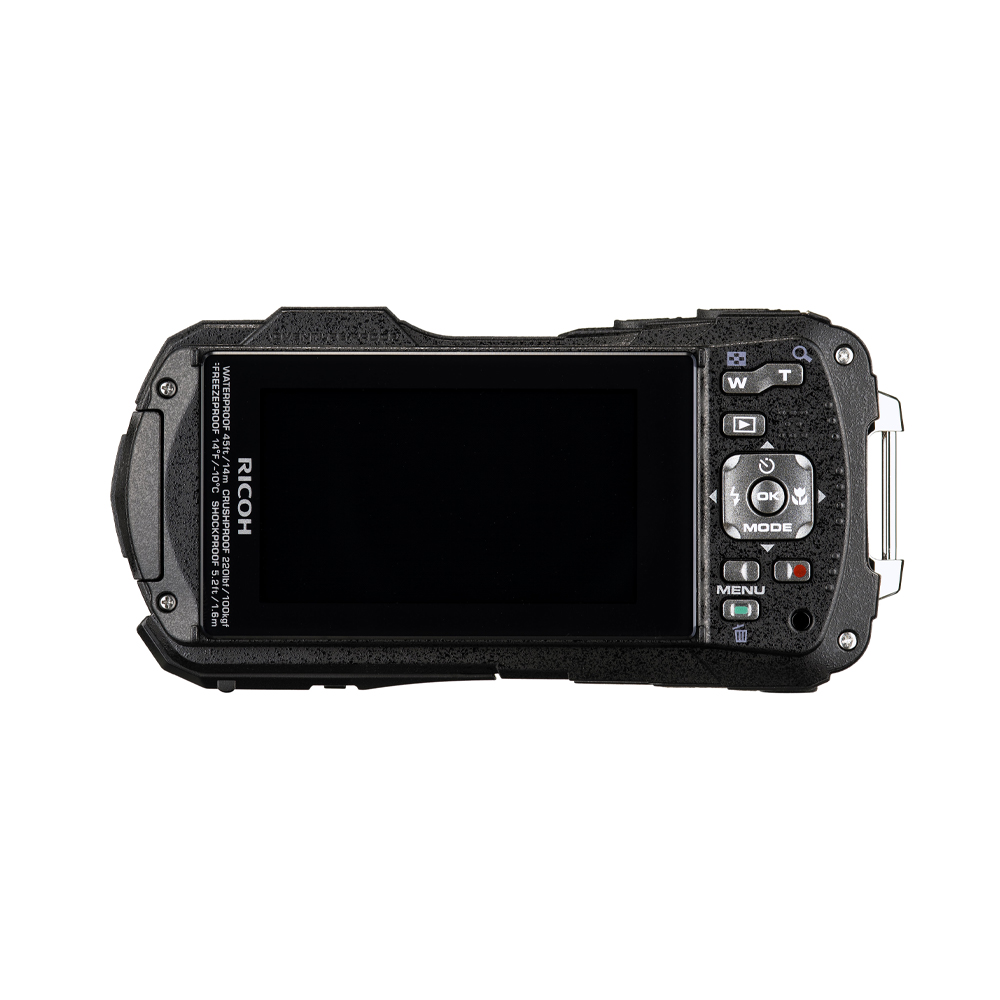 Водонепроницаемый фотоаппарат Ricoh WG-80 оранжевый с черным
